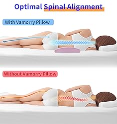 Lumbar Support Pillow for Bed Relief Back
