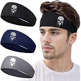 Sports Headbands for Men - 3pcs Sweatbands & Cooling Headbands for Running