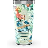 Tervis Traveler Margaritaville - Tropical Triple Walled Insulated Tumbler Travel Cup Keeps Drinks Cold & Hot, 20oz, Stainless Steel