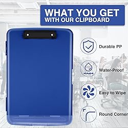 Sooez Clipboard with Storage, High Capacity Nursing