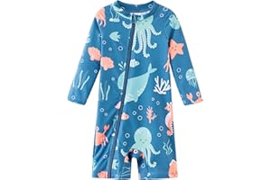 UMELOK Baby Boy Swimsuit UPF 50+ Sun Protection Rash Guard Swimwear