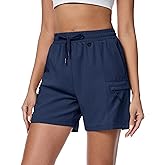 MAGCOMSEN Women's 5" Hiking Cargo Shorts UPF 50+ Lightweight Quick Dry Summer Golf Athletic Casual Shorts 4 Pockets