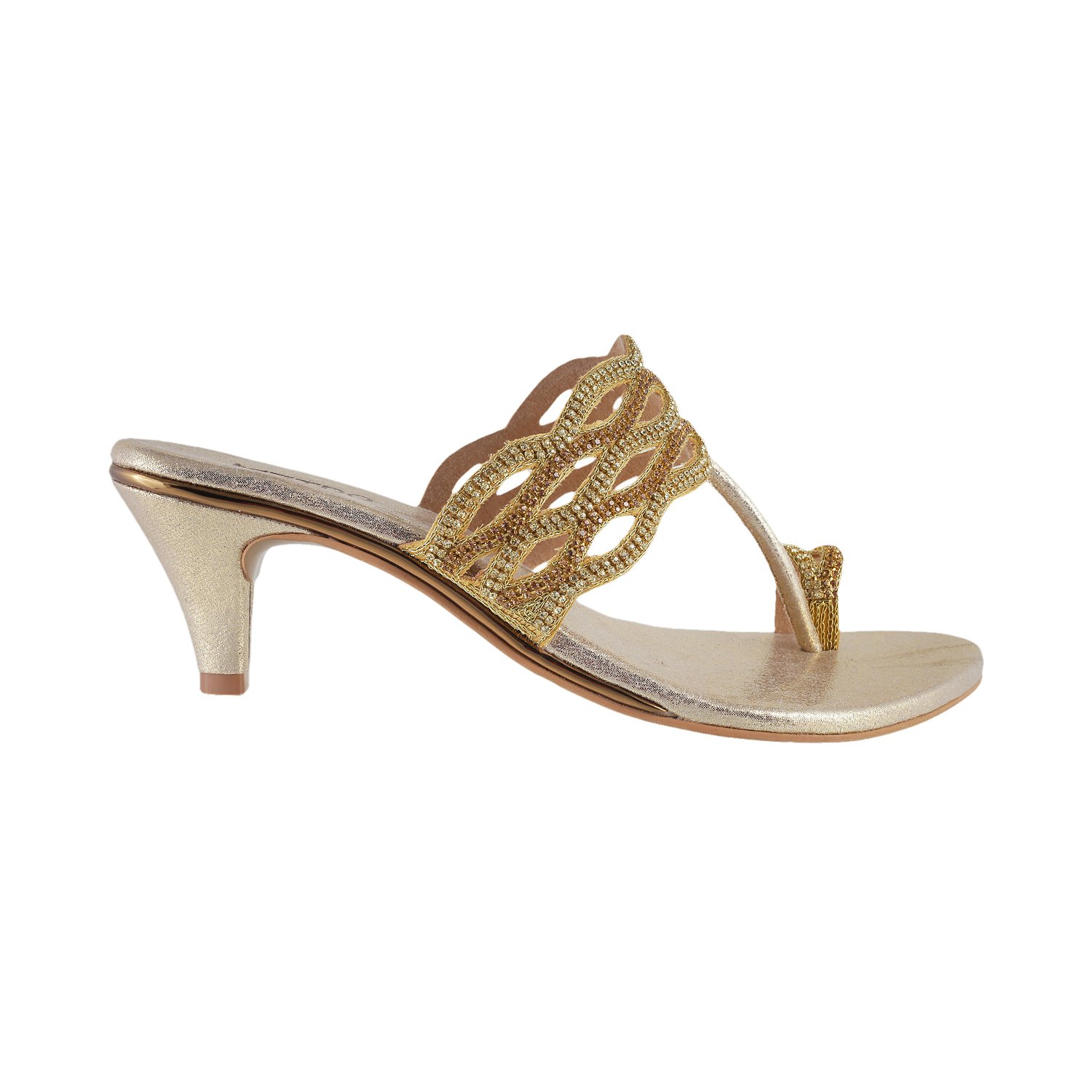 metro women black synthetic sandals (35-3317)