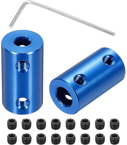 uxcell 7mm to 8mm Bore Rigid Coupling Set Screw L25XD14 Aluminum