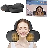3-in-1 Neck Massage Pillow|Heated Neck Pillow with Massage|Cervical Support Memory Foam Pillow for Shoulder and Neck Relaxation| with Heating and Traction Function, Hump Corrector (Upgraded)(Black)