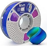 Gryddle Silk Tri Color PLA 3D Printer Filament, 1.75mm 1KG (2.2lbs), High Gloss Shiny Finish, Smooth Surface, Easy Printing, Dimensional Accuracy ±0.02mm(Red, Green & Blue)