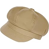 Newsboy Hats for Women - Classic 8-Panel Cabbie Hat with Adjustable Elastic Band, Breathable Comfortable Fit for All Seasons