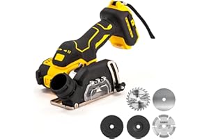 Cordless Cut Off Tool compatible with Dewalt 20V MAX Battery, DEROLT Rotorazer Saw Brushless and Compact, Tile Cutter 10,000RPM, 5 Saw 3” Blades for Metal, Wood, Tile and Plastic (Bare Tool Only)
