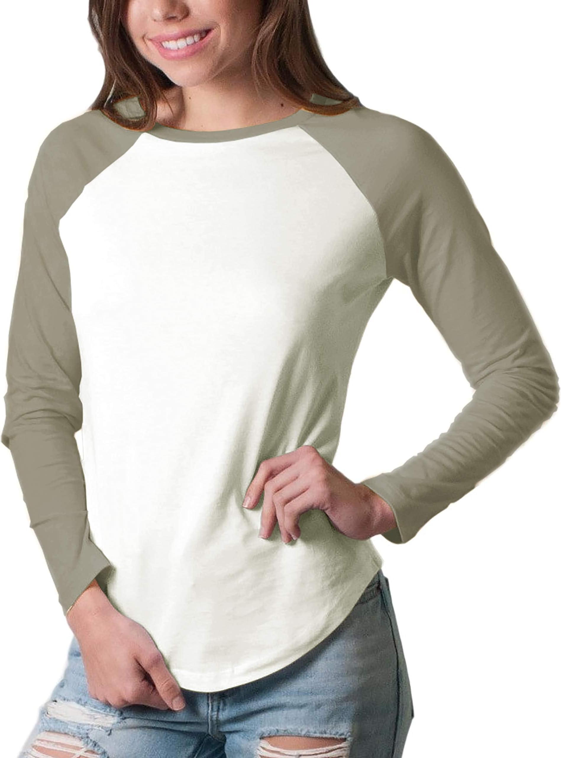 Friday Chic Women's Raglan Long Sleeve Baseball Shirt