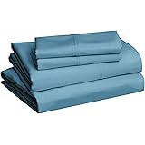 Amazon Basics Lightweight Super Soft Easy Care Microfiber Bed Sheet Set with 14” Deep Pockets - Cal King, Dark Teal