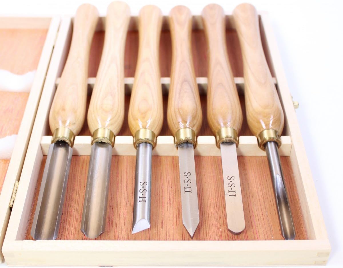 6 x Profi HSS Drechselmesser Midi-Satz Drechseleisen Drechselbank Drechselbeitel