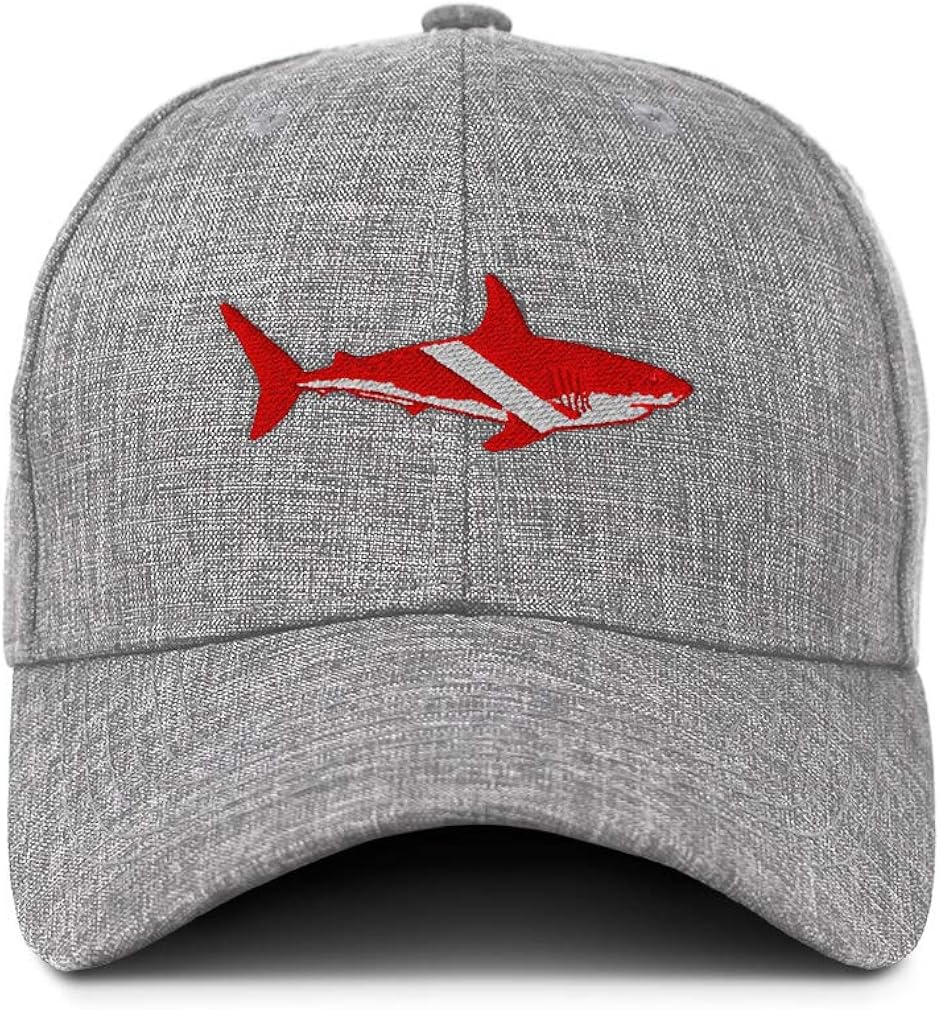 Custom Baseball Cap Scuba Diving Flag Shark Embroidery Acrylic Strap Closure