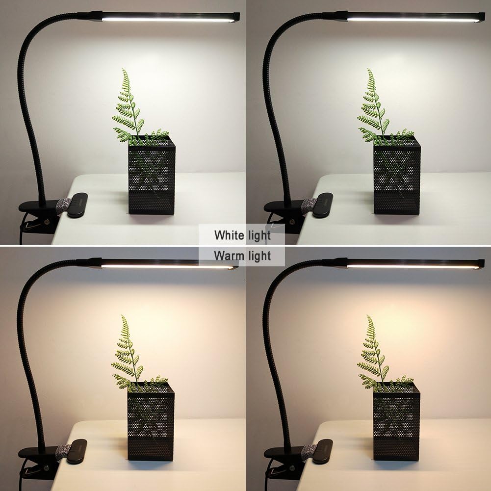LEPOWER Led Clip on Light/Reading Light with Gooseneck 5W Piano Light Color Temperature Changeable Clip Light (Metal): Home Improvement