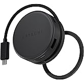 Satechi OntheGo 7-in-1 USB-C Hub, Compact Magnetic Multiport Adapter, 100W PD, HDMI 4K/60Hz, Gigabit Ethernet, 2×USB-A 5Gbps,