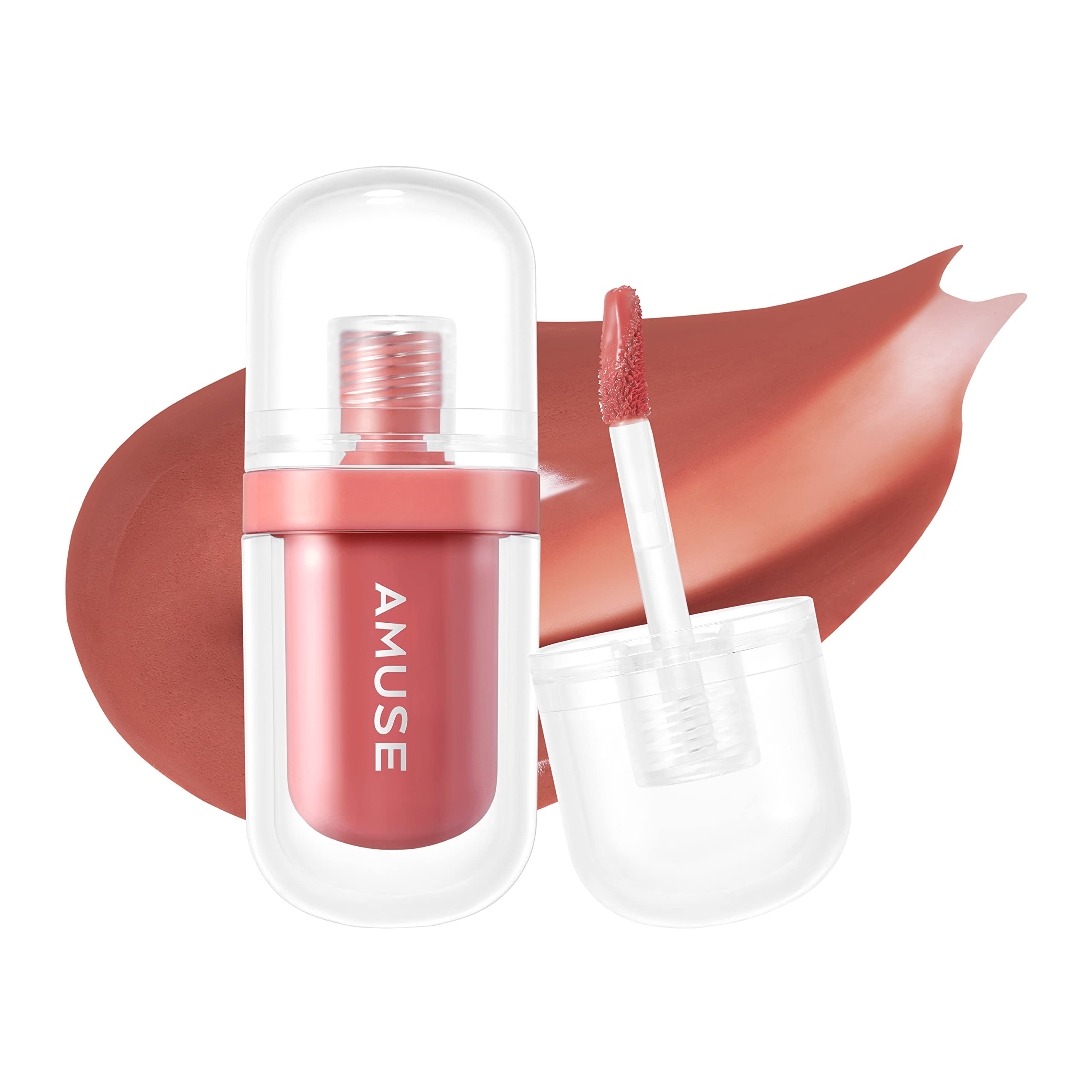 Amuse JEL-FIT TINT 12-Hour Lasting Jelly-Like Texture Moisturizing Lip Stain Vegan in Handy Size for Travel (07 CARAMEL)