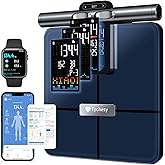Tychesy 8-Electrode Body Pod Scale, Dual-Frequency Smart Scale for BMI & Bone Density, Professional Body Composition Analyzer with Segmented Analysis with Offline-Mode, FSA&HSA Eligible