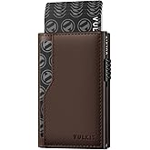 VULKIT Card Holder Wallet with Double ID Windows RFID Blocking Pop Up Wallet Minimalist Design for 12 Cards
