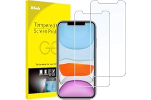 JETech Screen Protector for iPhone 11 and iPhone XR 6.1-Inch, Tempered Glass Film, 2-Pack