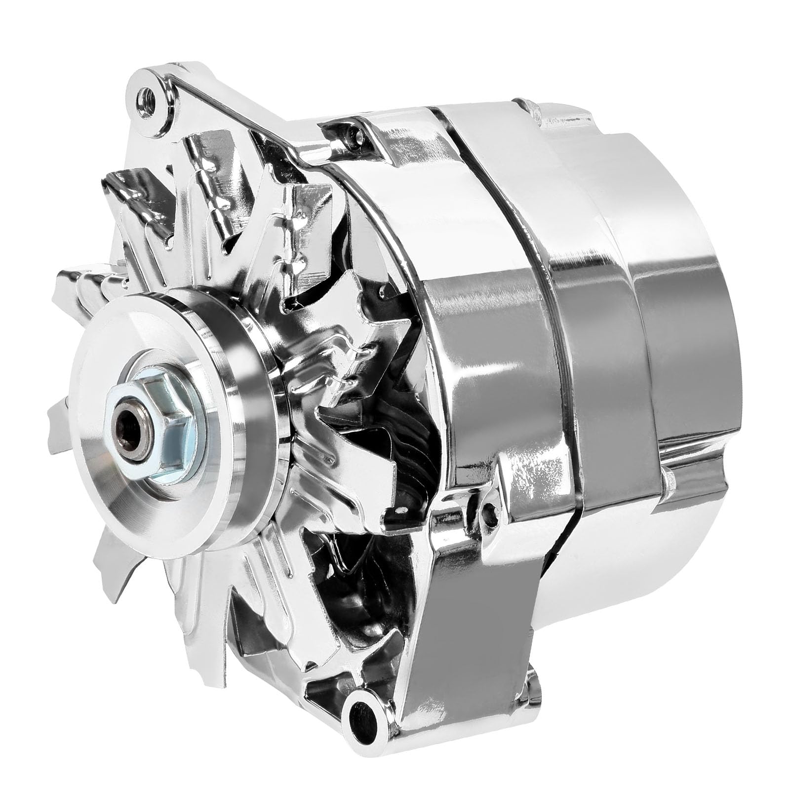 Photo 1 of **Parts Only** SCITOO New Alternator Fits for 120Amp Chrome 3 Wire Self Exciting Street Rod GM 305 350 BBC SBC 3-Wire 12V CW IR/EF 7127-SE105C ADR0335-C 1-2400-11DR-2 7127-SECN-100A 240-203-3DC 400-12395