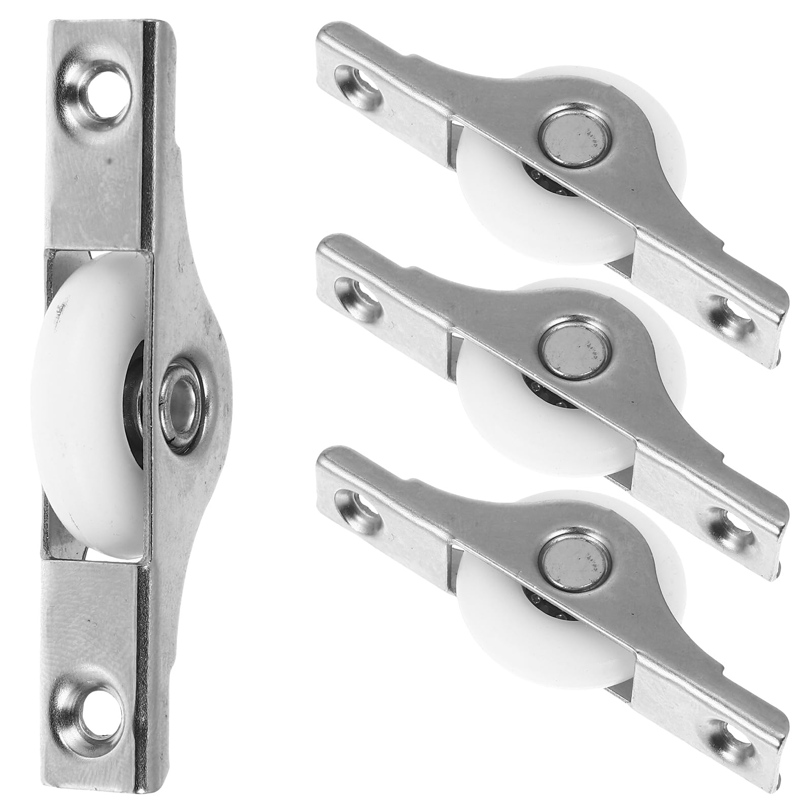 OSALADI 4pcs Cabinet Wheel Sliding Door Track Roller Cabinet Mini Roller Floor Roller Transfer Casters Ball Transfers Window Sliding Glider Step Stool Rollers Door Wheel Wardrobe