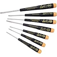 Wiha 27390 Slotted And Phillips Screwdriver Set, Precision ESD Safe, 7 Piece
