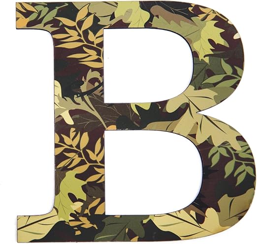 Amazon Com 11 Tall Mossy Oak Designer Camo Wall Letter B Camo