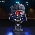 Vaodest LED Light for Lego Darth Vader Helmet 75304 Model,Design and Configuration Compatible with Model 75304 (LED Light Only, Not Building Block Kit)