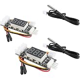 EC Buying 2Pcs DC 12V 4-Wire PWM Fan Speed Control Module, Automatic Temperature Controller Board with Sensor Input, 3A Output for PC Cooling Fan and Thermal Management Systems