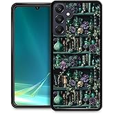 DAIZAG Compatible with Samsung Galaxy A25 5G Case,Skull Flowers and Books Slim Scratchproof Anti-Drop Pattarn Design for Boys Girls Protective Shell Case for Samsung Galaxy A25 5G