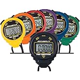 ACCUSPLIT A601X Pro Survivor Rainbow Plus One Stopwatches(6 Pack), Black