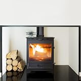 4YourHome Stove Fan w/ Temp Gauge Wood Log Burner Heat Powered Black L120 W215 view 5
