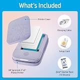 HP Sprocket 2x3 Instant Photo Printer Purple Portable Bluetooth Mobile Printer view 4