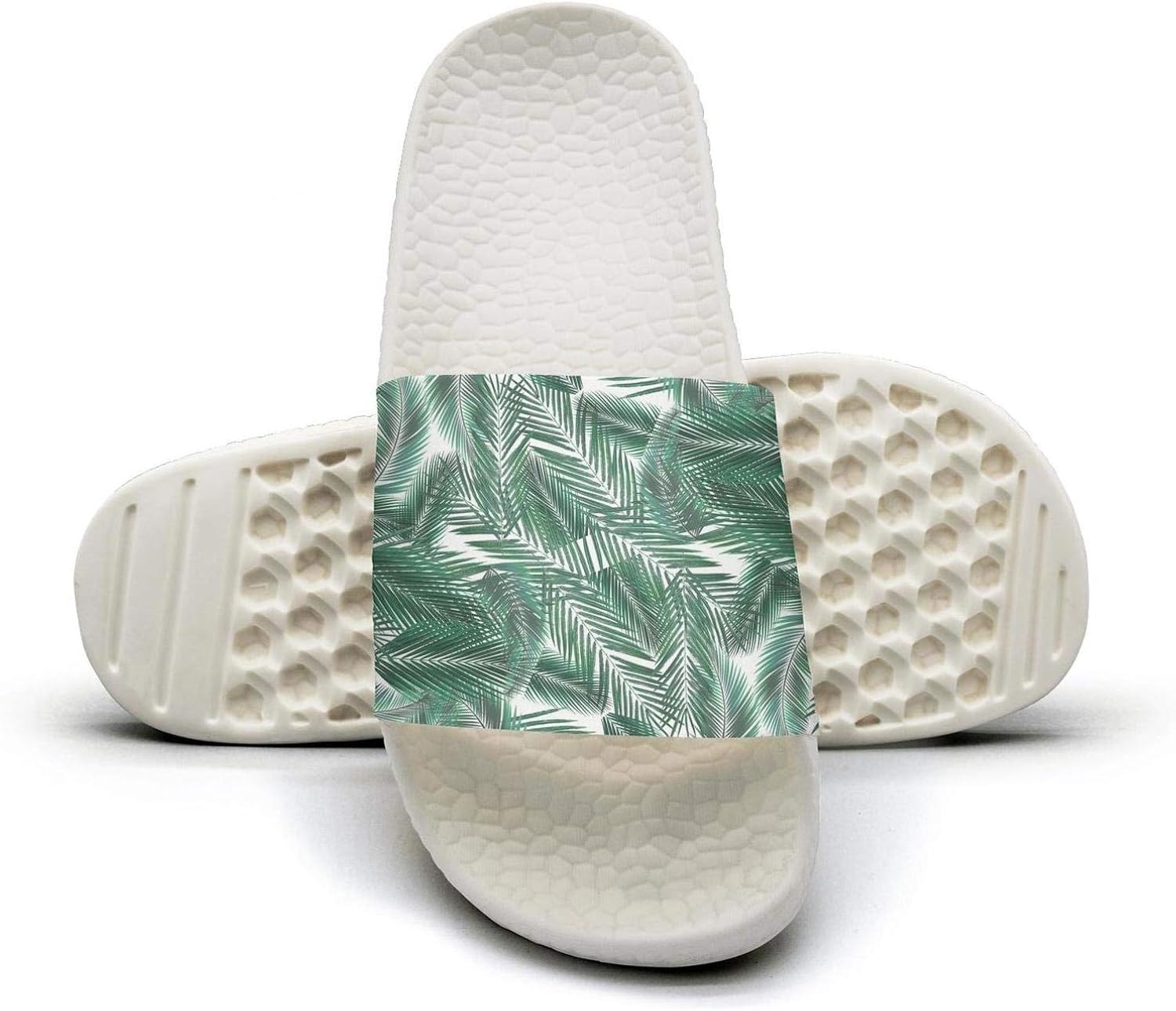 white palm slippers