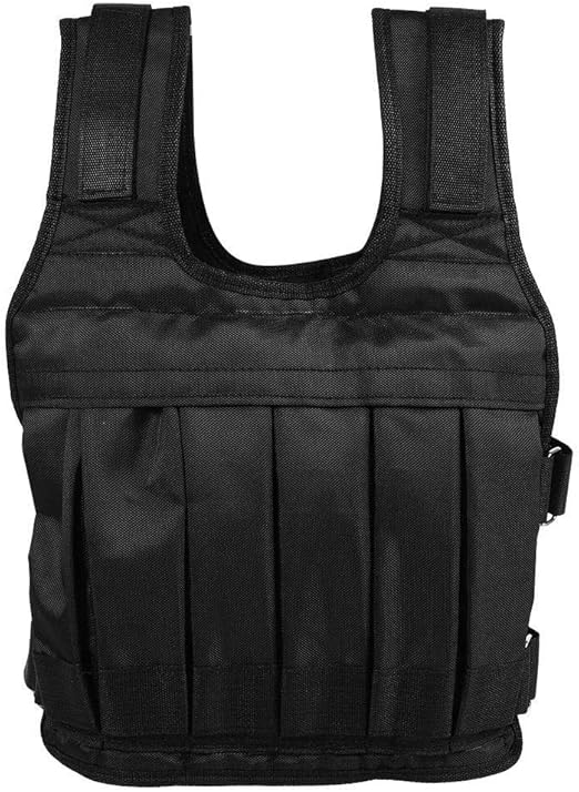 Weight Vests, Strength Training Jacket 50KG Removable Weights Gym Vest