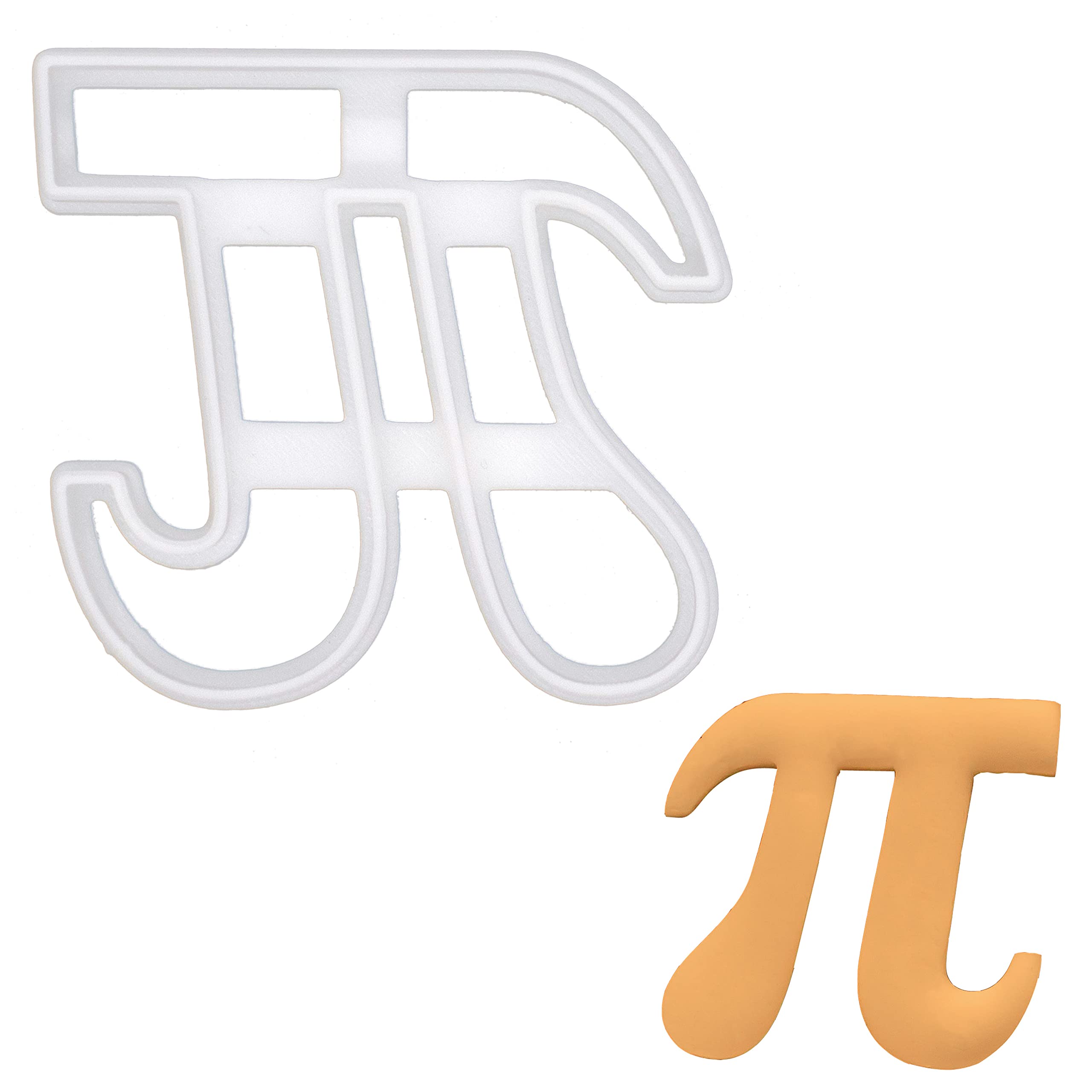 BAKERLOGY Pi Cookie Cutter (Small) - Detailed Biscuit Cutter Design for Baking and Crafts, Ideal on Fondant, Dough, Clay