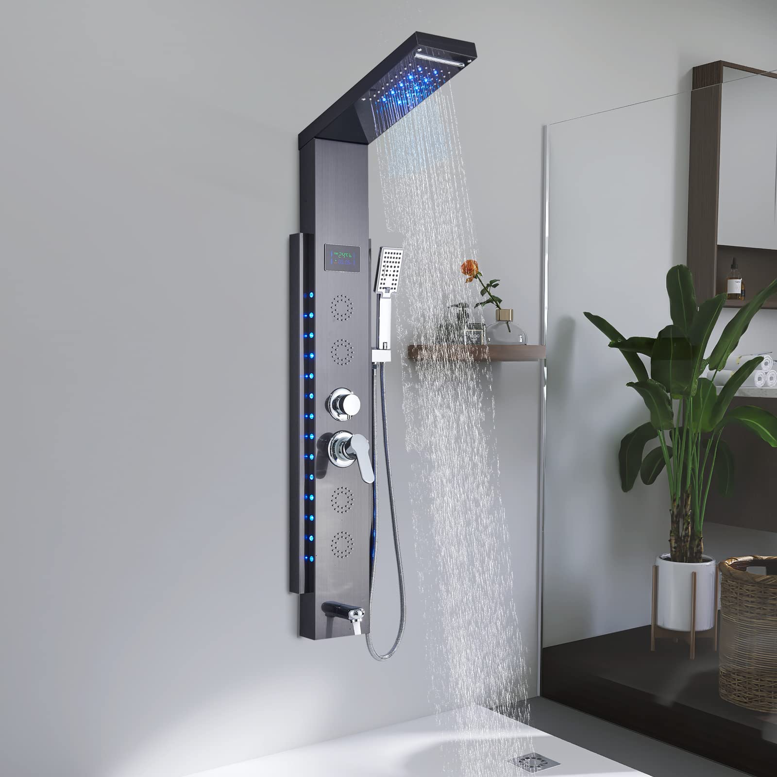 TVTIUO-Panel-de-ducha-LED-Acero-Inoxidable-Columna-de-Hidromasaje-Columna-Ducha-5-en-1para-Bano-3-Funcion-Ducha-de