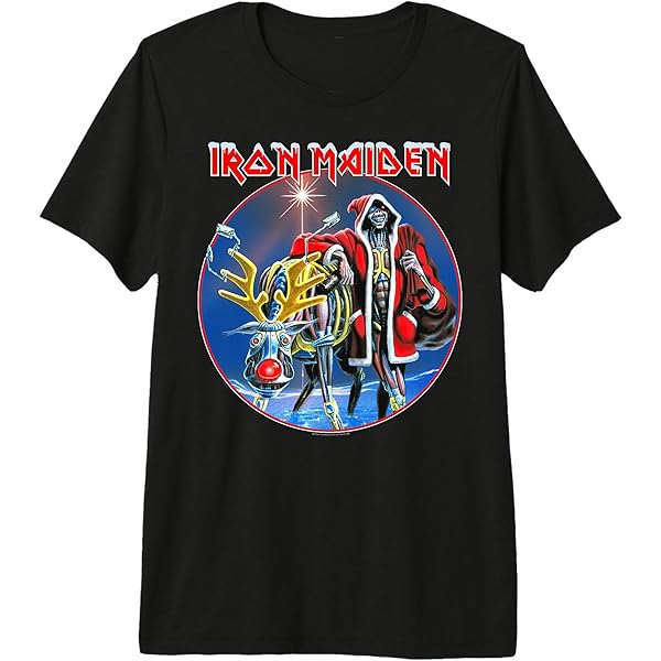 Amazon.com: Iron Maiden - SIT Xmas T-Shirt : Clothing, Shoes & Jewelry