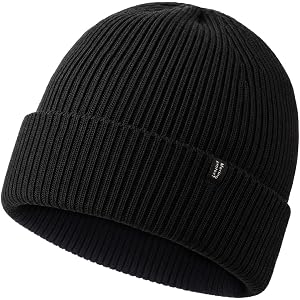 Merino Protect Merino Wool Beanie Men Women Thermal Hats Soft Watch Cap for Winter