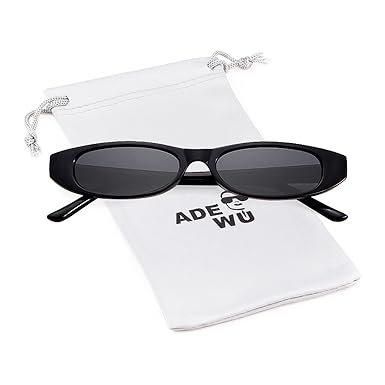 ADEWU Kleine Ovale Sonnenbrille Unisex Clout Goggles Männer Frauen