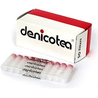 Denicotea Einweg-Zigarettenfilter Mundstück – Blockiert Teer & Nikotin, Für Bis Zu 15 Zigaretten Pro Filter (Bernstein-Optik)