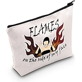 POFULL White Madeline Kahn Clue Flames Gift Flames On The Side Of My Face Zipper Pouch Bag Clue Movie Flames Gift (Flames On The Side Of My Face bag)