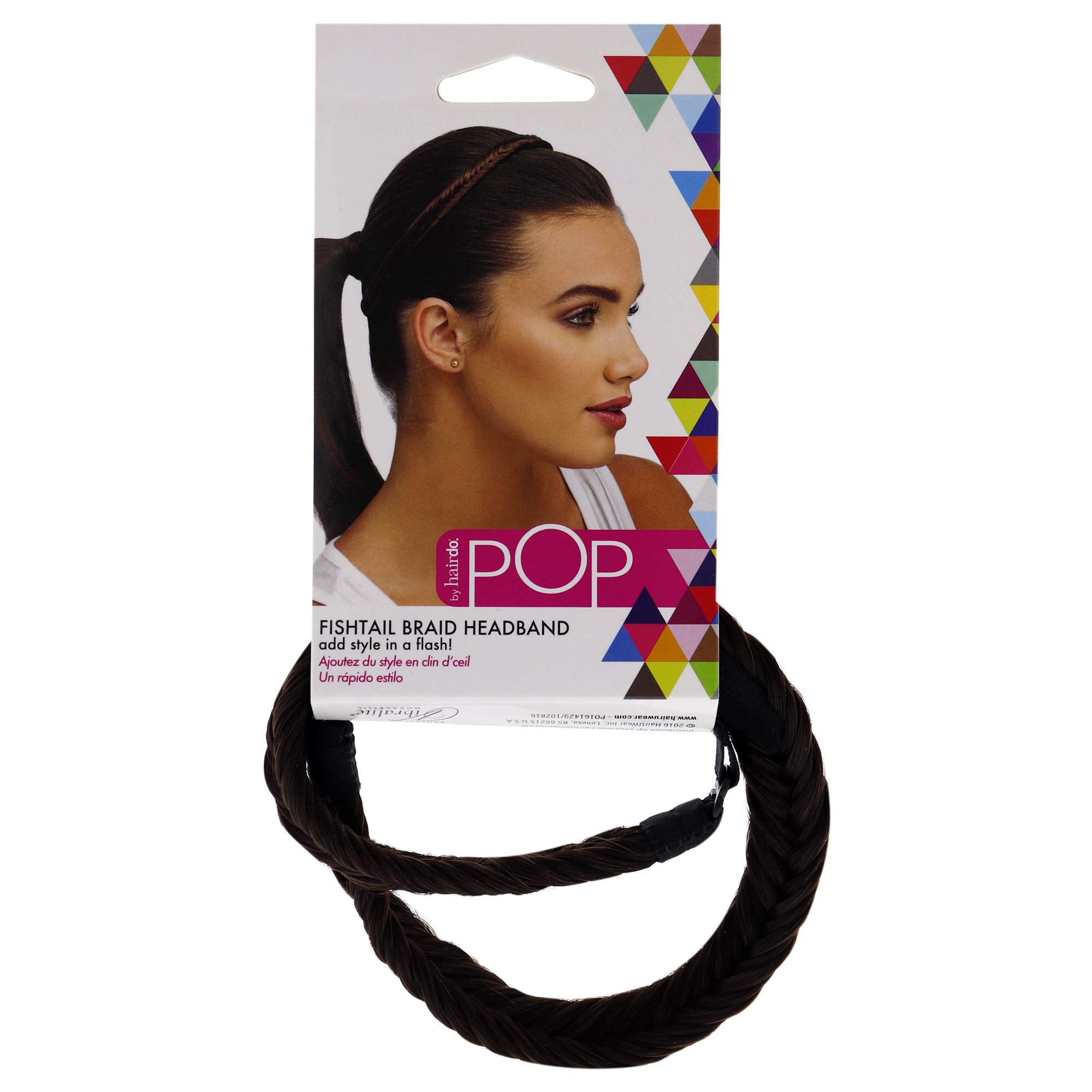 Hairdo Pop Fishtail Braid Headband - R6 Dark Chocolate For Women 1 Pc Hair Band