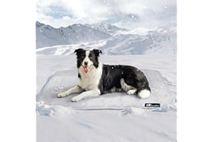 Luciphia Premium Dog Cooling Mat Non-Slip Q-MAX>0.5 Self-Cooling Pad for Small Pet Cat Indoor Portable Kennel Puppy Bed for S
