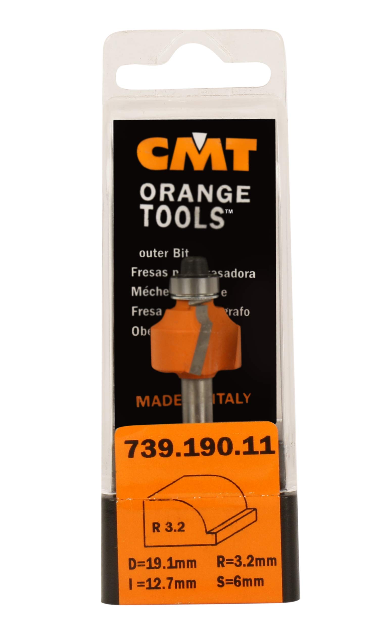 CMT Orange Tools 939.160.11 – Strawberry R. Concavo with rodam. HM S 8 D 15.9 R 1.6