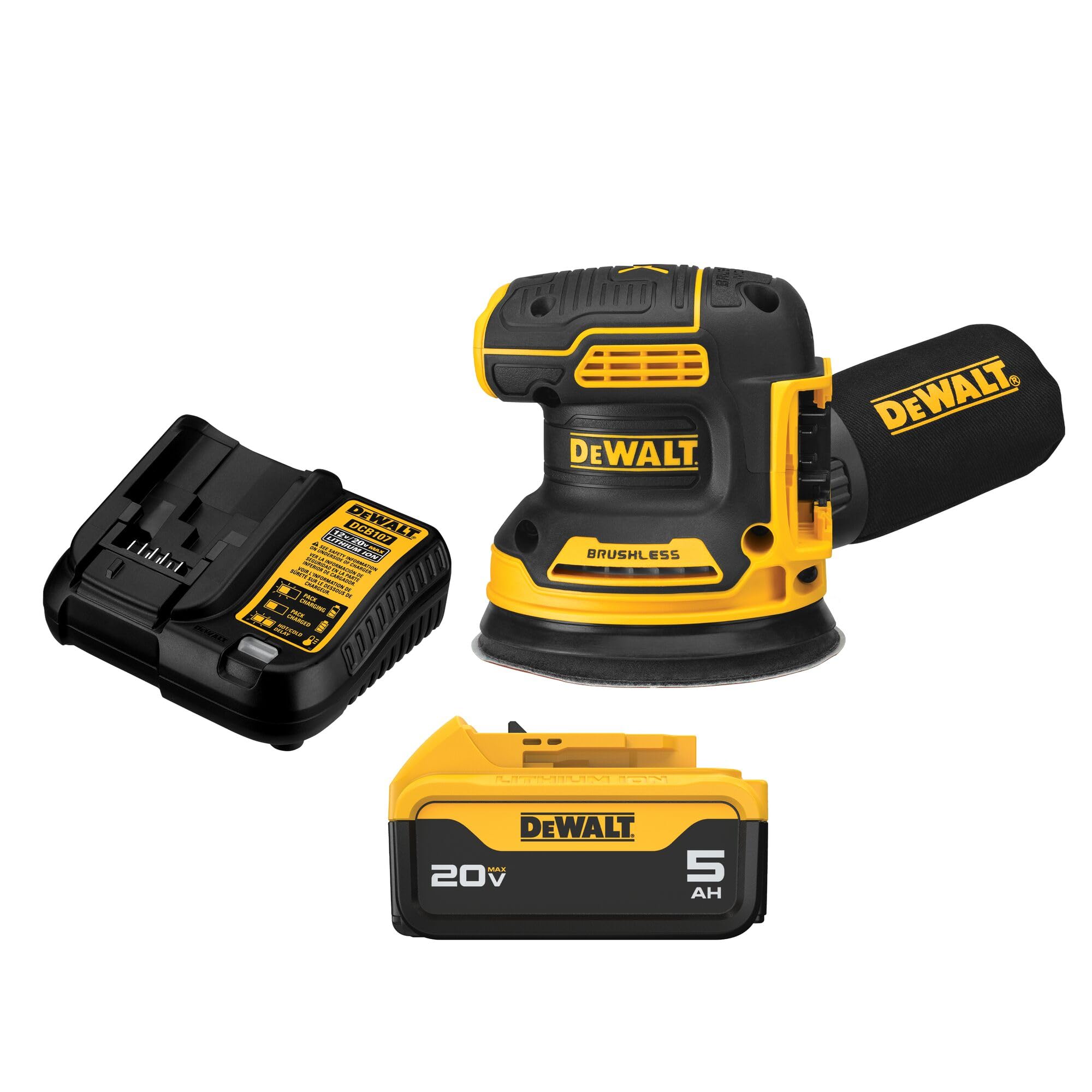 DEWALT 20V MAX Random Orbital Sander Kit (DCW210P1)