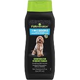FURminator 2-in-1 Doodle Dog Shampoo &amp; Conditioner, Reduces Tangles, 16 oz | Cleans &amp; Conditions, Neutralizes Odors and Removes Wet Dog Smell, For Dogs with Curly, Long, Silky &amp; Wiry Coats