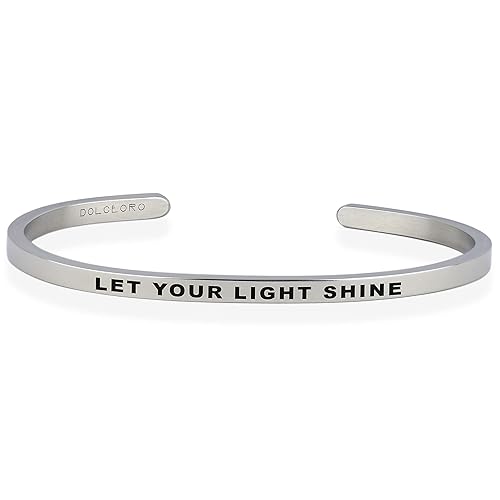 Personalized Inspirational Mantra Cuff Bracelet – 3mm 316L Stainless Steel Adjustable