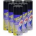 Plasti Dip Glossy Black, 11 oz Aerosol, Case of 6 - Combines Both Color Coat and Gloss Finish