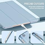 ProCase iPad 10.2 Inch Case 9th/8th/7th Gen SkyBlue Translucent Back view 6
