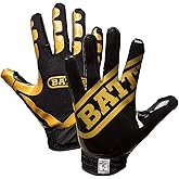 Battle Sports Ultra-Stick Wide Receiver Football Gloves - Adult & Youth Football Gloves